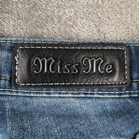 Miss Me Jeans Womens 27 Exposed Button Fly Thick Stitched Western Cowgirl Boot - Picture 6 of 15